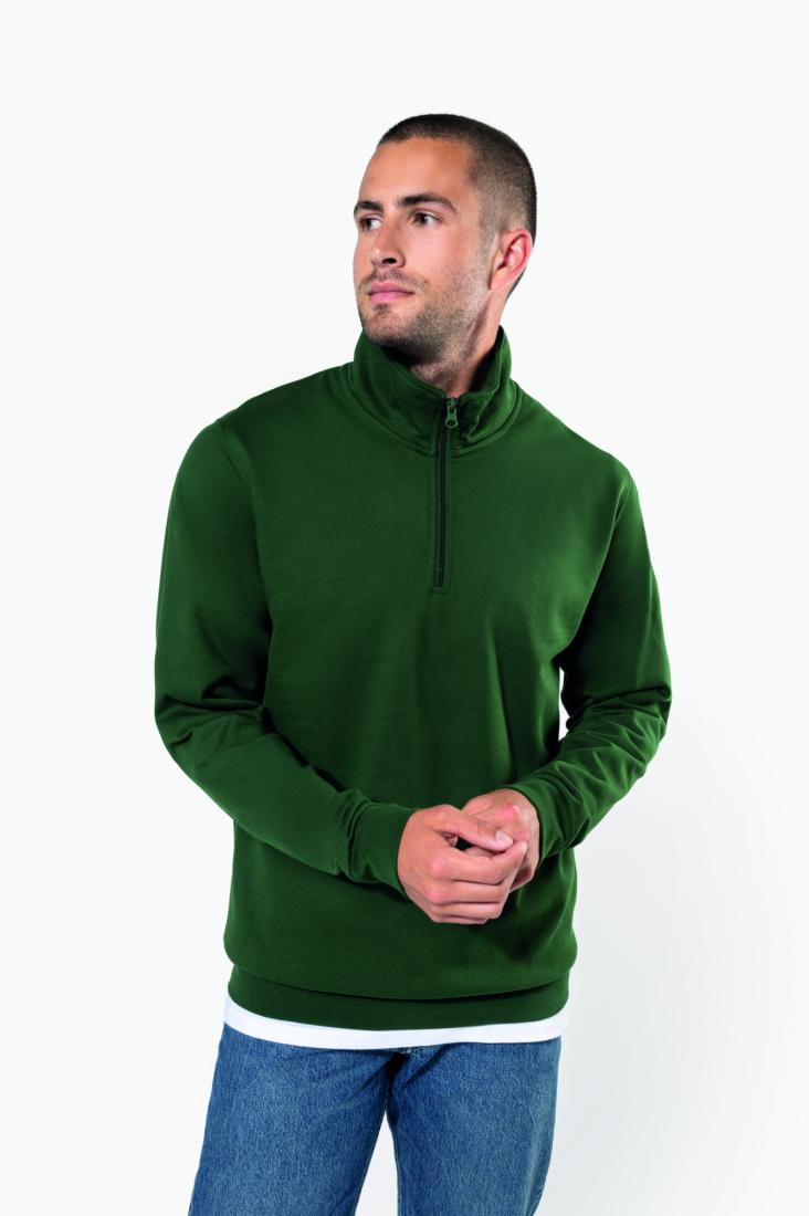 Sweat-shirt Basic col zippé homme