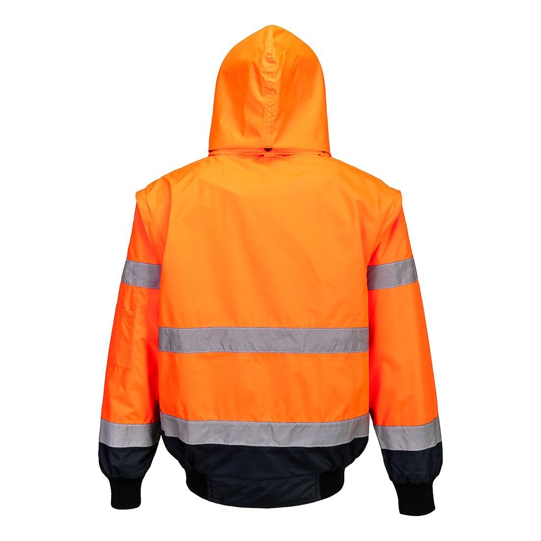 Blouson Bomber 3-en-1 Haute Visibilité Bicolore