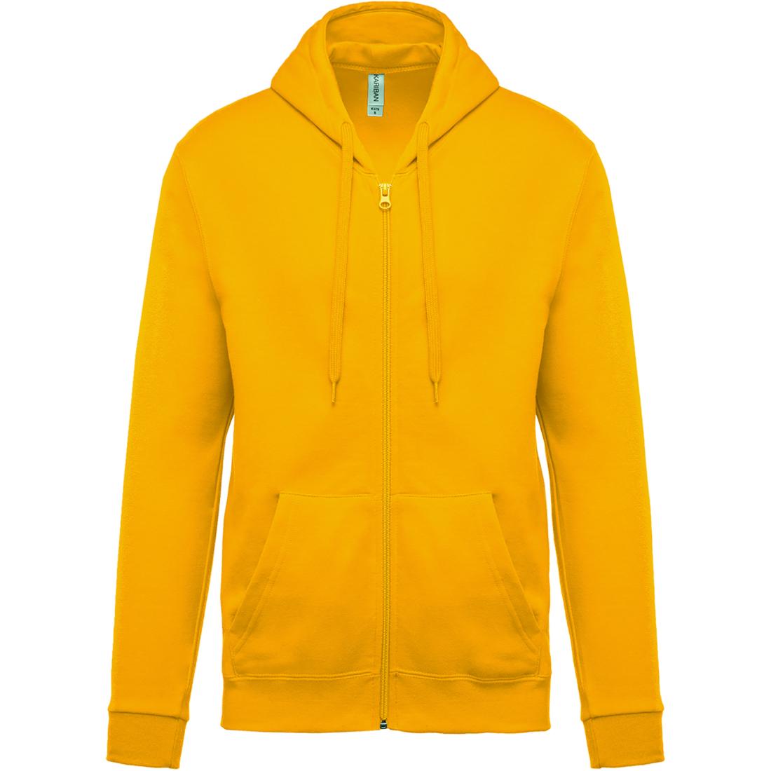Unisex basic hoodie met rits