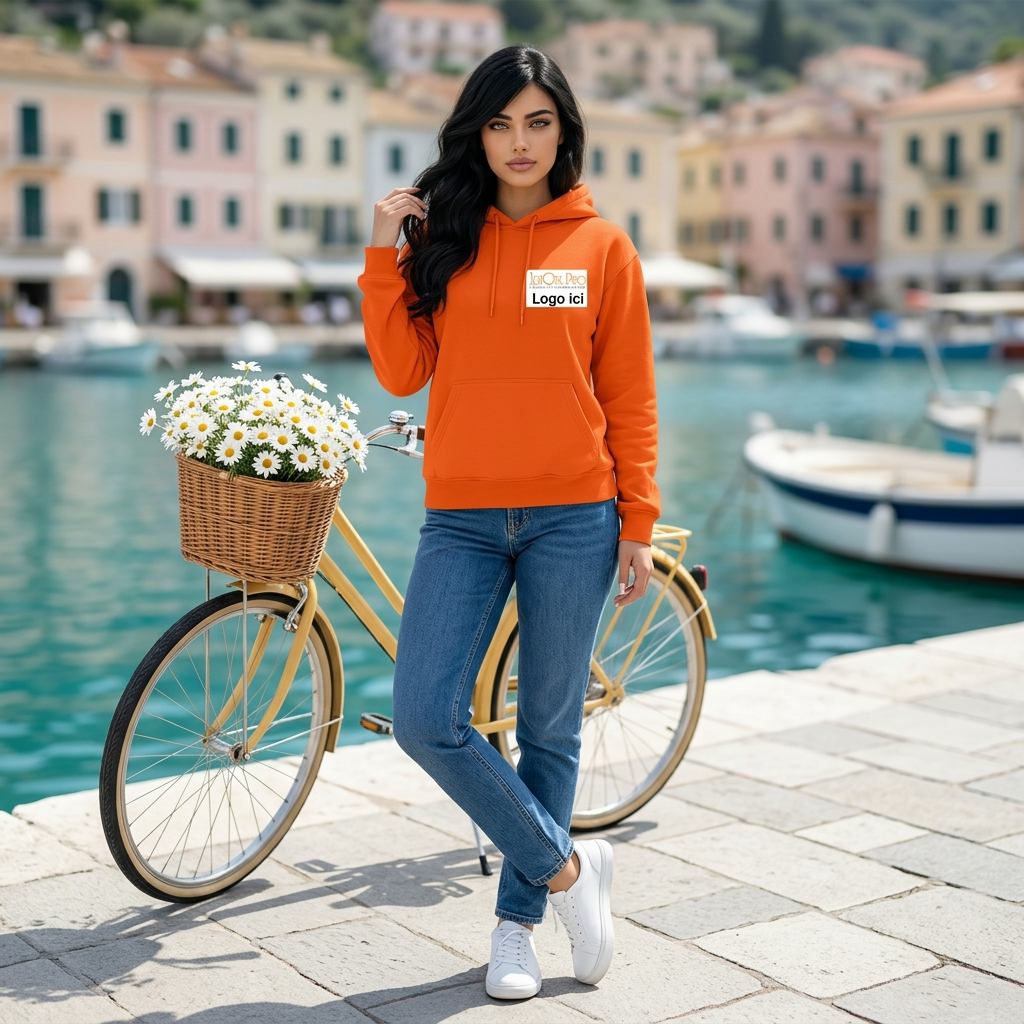 Basic hoodies met print