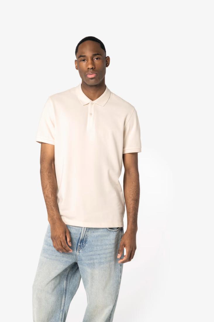 Premium piqué polo voor heren met print